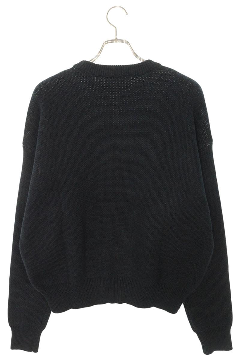 FOG ESSENTIALS Logo Crewneck Knit Sweater Black Size XS