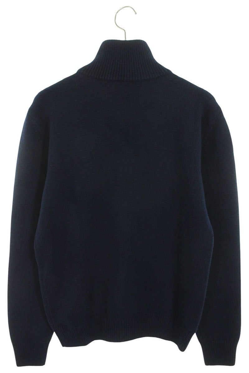 CELINE 25SS Triomphe Wool Cashmere Trucker Knit Navy Size S
