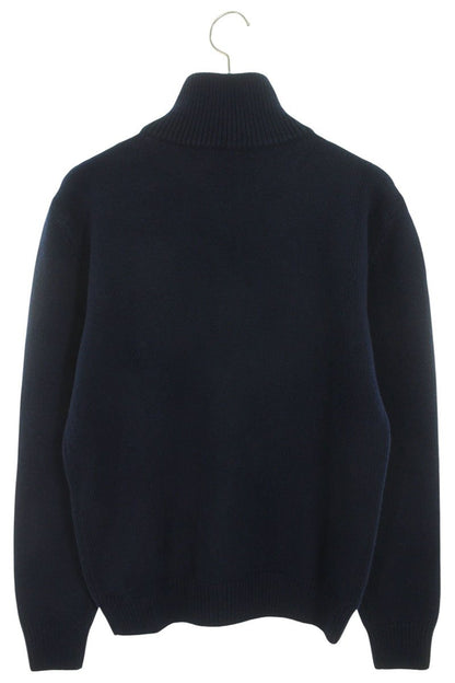 CELINE 25SS Triomphe Wool Cashmere Trucker Knit Navy Size S