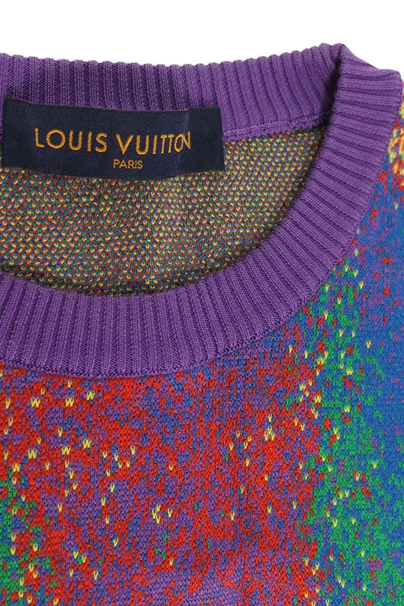 Louis Vuitton All-Over Print Knit Sweater Size XS