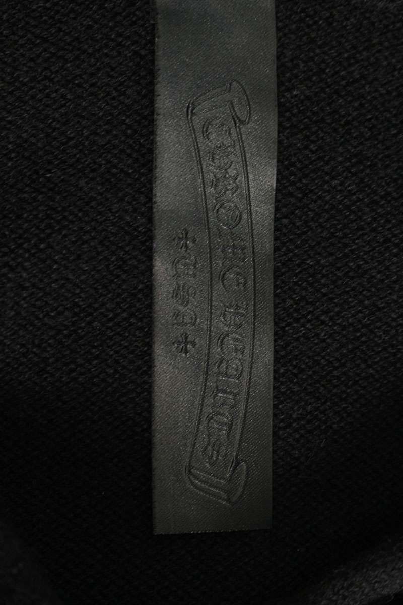 Chrome Hearts CH Cross Leather Patch Cashmere Hoodie Size M