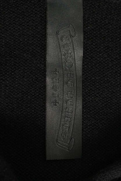 Chrome Hearts CH Cross Leather Patch Cashmere Hoodie Size M