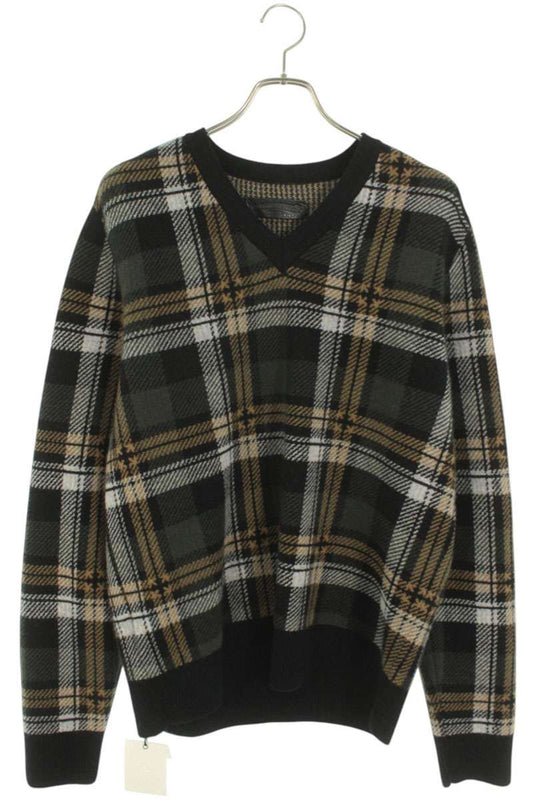 Chrome Hearts BIG CITY V-Neck Knit Sweater Multi Size M