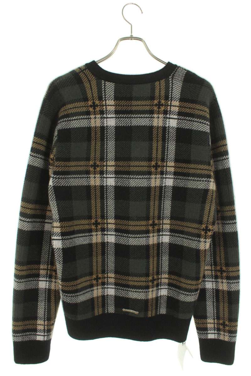 Chrome Hearts BIG CITY V-Neck Knit Sweater Multi Size M