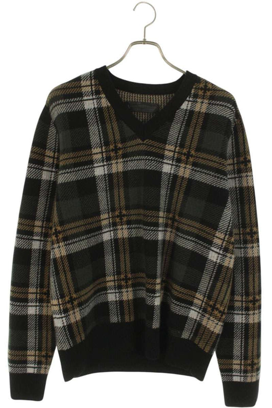 Chrome Hearts BIG CITY V-Neck Knit Sweater Size M