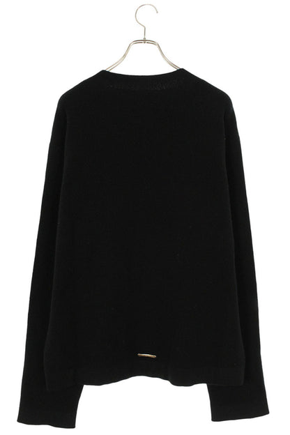 Chrome Hearts Dagger Cashmere Knit Sweater Size M Black x Silver