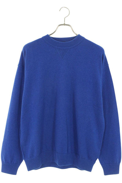 Louis Vuitton 19AW Silk Cashmere Knit Sweater Blue Size M