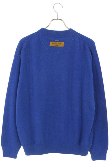 Louis Vuitton 19AW Silk Cashmere Knit Sweater Blue Size M