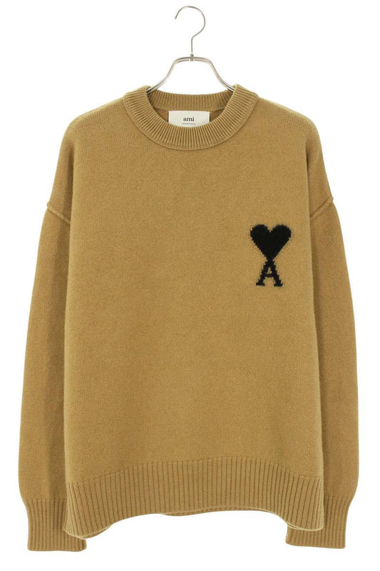 AMI Alexandre Mattiussi 25AW Wool Heart A Beige Size L