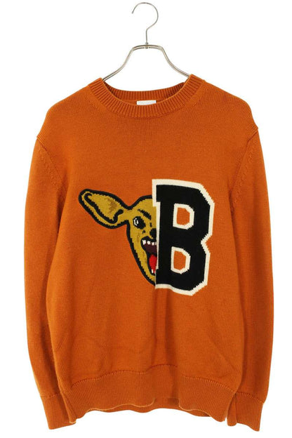 Burberry Logo Knit Sweater Orange Size M