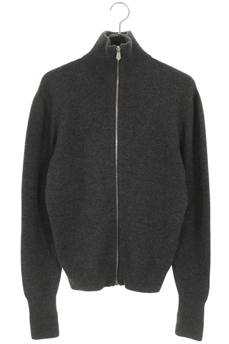 HERMES Cashmere Driver's Knit Gray Size XS
