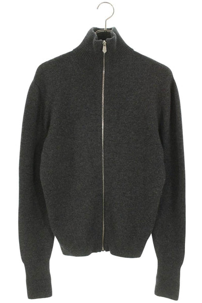 HERMES Cashmere Driver's Knit Gray Size XS