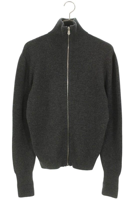 HERMES Cashmere Driver's Knit Gray Size XS