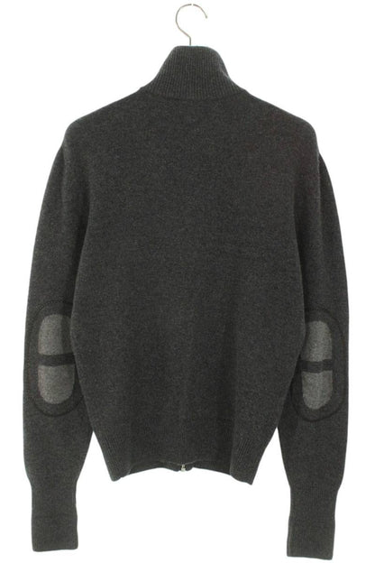 HERMES Cashmere Driver's Knit Gray Size XS