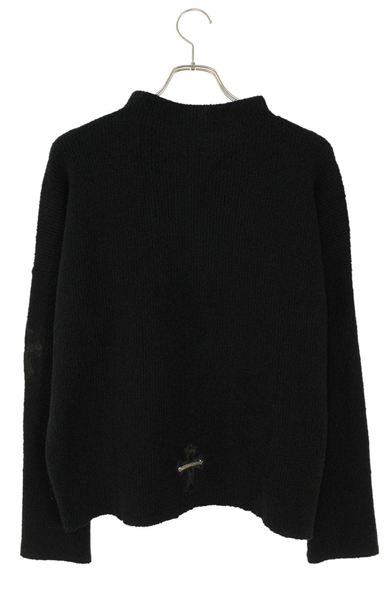 Chrome Hearts TAKE THE CANNOLI Cross Patch HN Black Size XSM