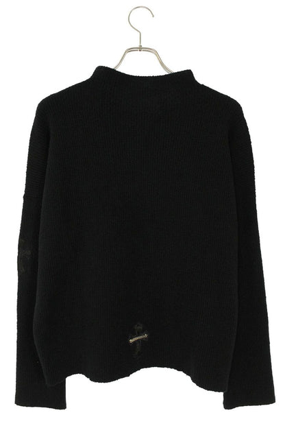 Chrome Hearts TAKE THE CANNOLI Cross Patch HN Black Size XSM