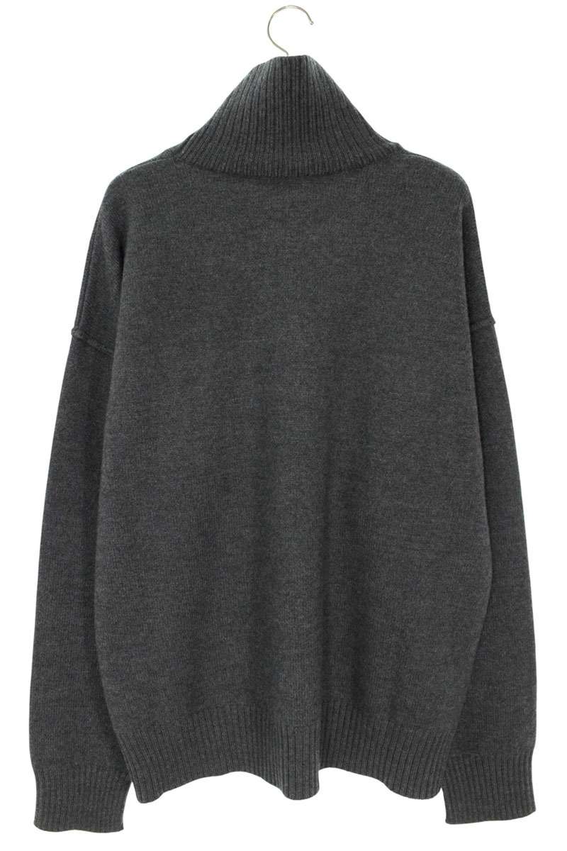 AMI 25AW Embroidered Knit Sweater Gray Size XL