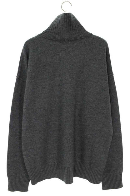 AMI 25AW Embroidered Knit Sweater Gray Size XL
