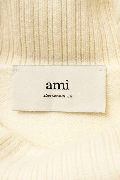 AMI 25AW Embroidered Knit Sweater White x Red Size M