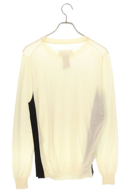 Maison Margiela Side Tape Knit Wool Silk White Size M