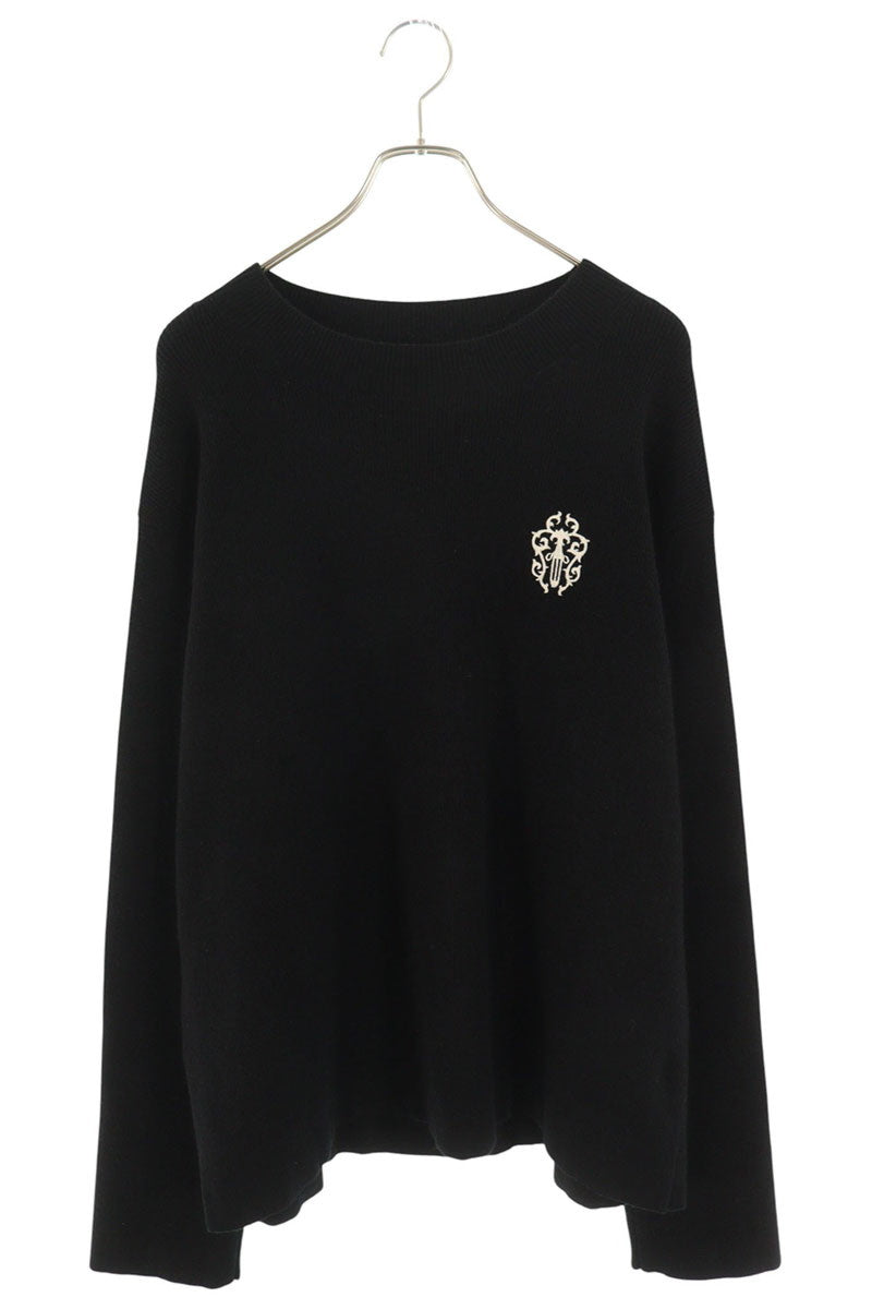 Chrome Hearts Dagger Cashmere Knit Sweater Black V3 Size L