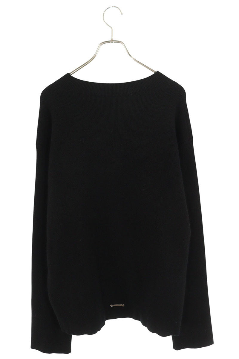 Chrome Hearts Dagger Cashmere Knit Sweater Black V3 Size L