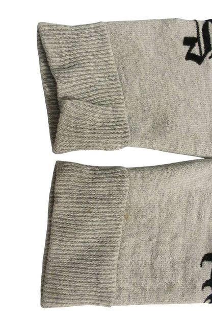 Chrome Hearts Logo Embroidered Knit Sweater Gray Size M
