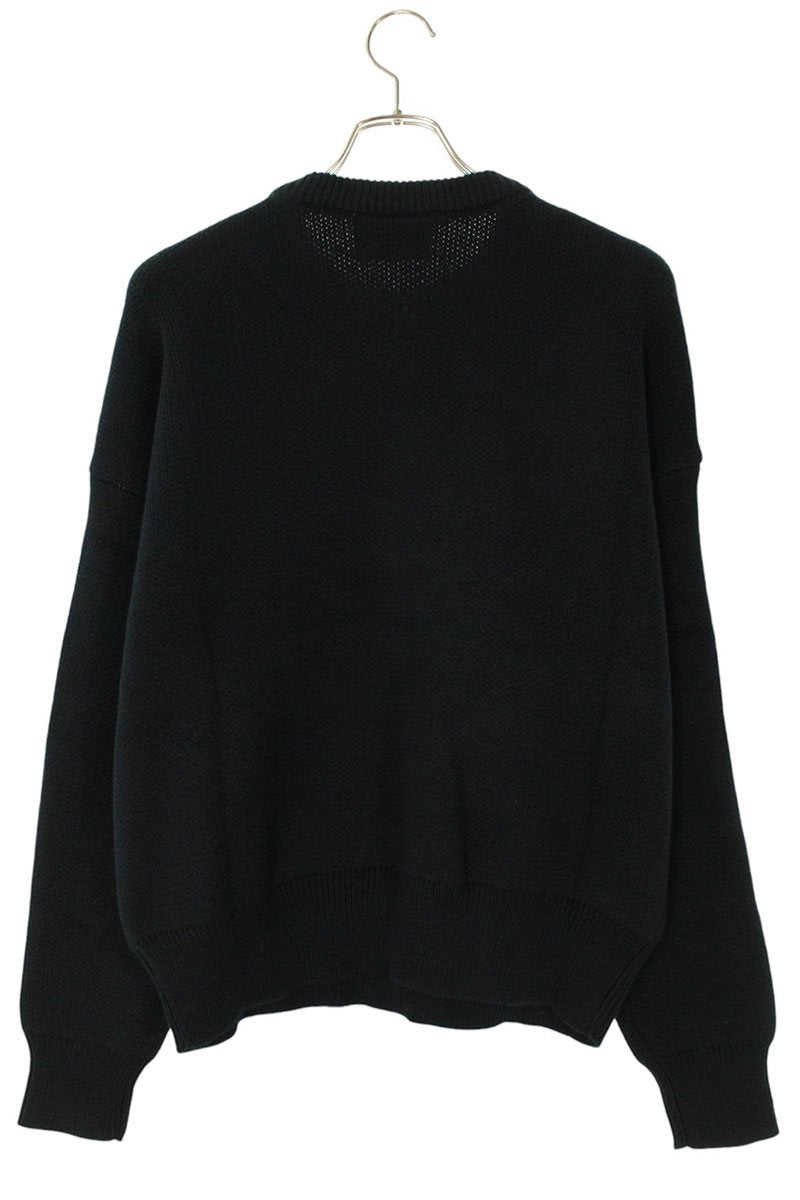FOG ESSENTIALS Logo Crewneck Knit Sweater Black Size XS