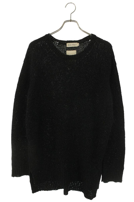 Omar Afridi 21SS Side Slit Knit Black Size M