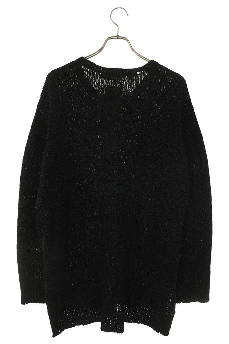 Omar Afridi 21SS Side Slit Knit Black Size M
