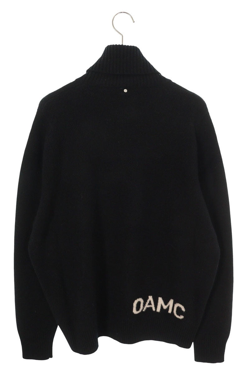 OAMC Back Logo High-Neck Wool Knit Black Size M