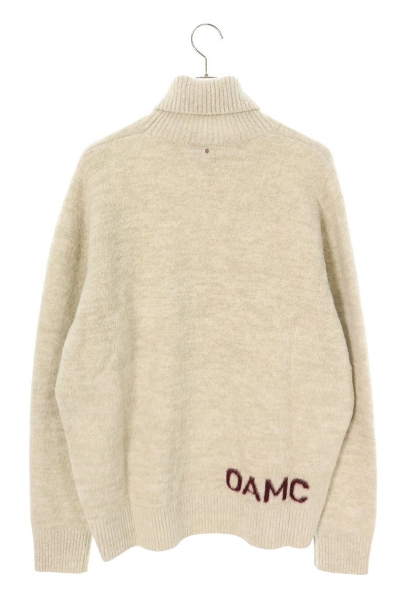 OAMC Back Logo Turtleneck Wool Knit Gray Size L
