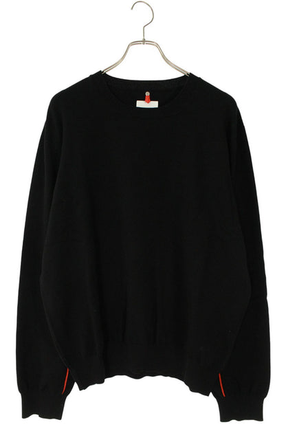 OAMC Stitch Design Wool Crewneck Knit Black Size XL