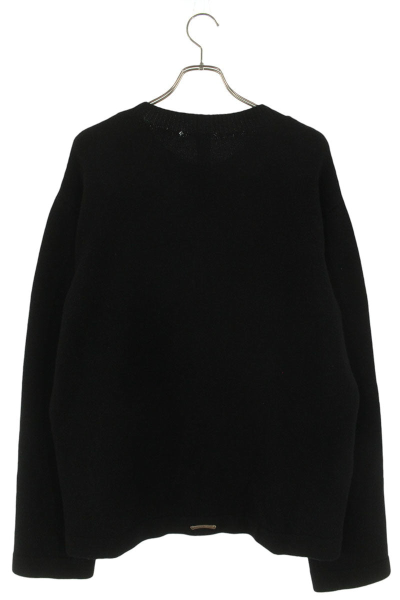 Chrome Hearts SAILIN ON CHSMR Logo Embroidered Knit Sweater Black Size M