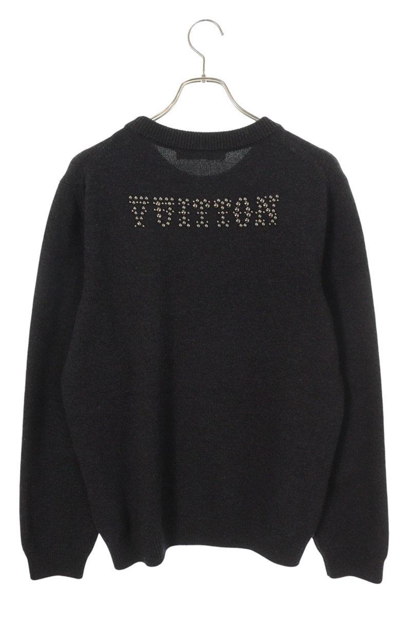 LOUISVUITTON 24AW Studded Crewneck Gray/Silver Size L