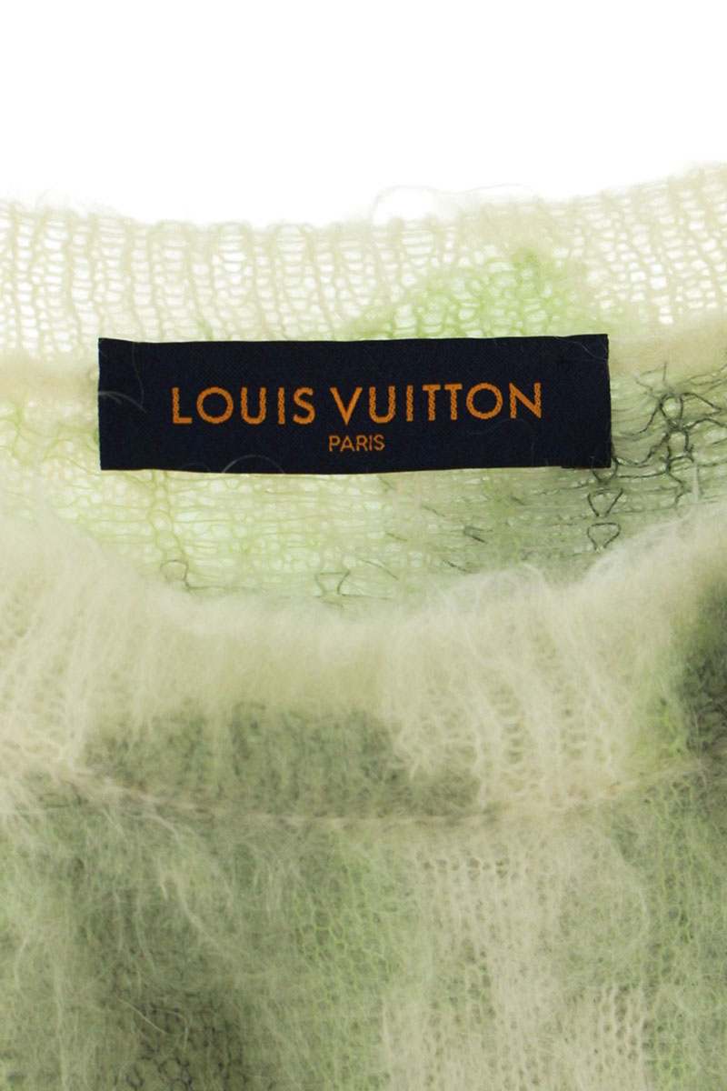Louis Vuitton 19SS Knit Sweater White x Green Size S