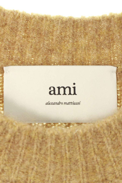 AMI Alexandre Mattiussi 25AW Logo Crewneck Knit Brown Size M