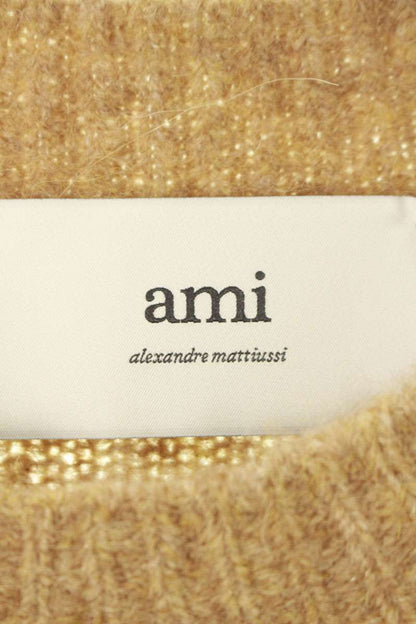 AMI 25AW Logo Embroidered Alpaca Blend Crewneck Knit Size L