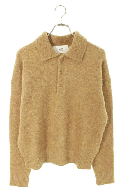 AMI Alexandre Mattiussi 25AW Logo Alpaca Polo Knit Size M