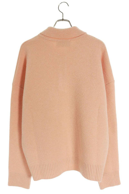 AMI Alexandre Mattiussi 25AW Heart A Polo Knit Pink Size L