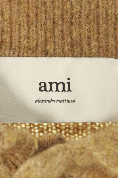 AMI Alexandre Mattiussi 25AW Logo Alpaca Polo Brown Size M