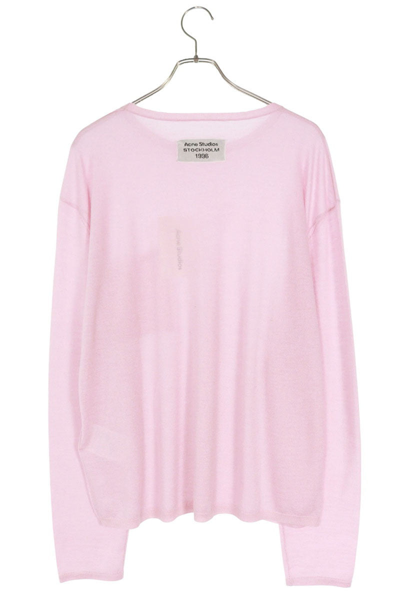 ACNE STUDIOS 25AW Pink Crewneck Cashmere Knit Size XL
