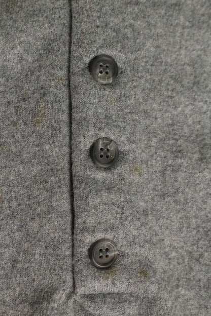 RANRA 23AW Polo Collar Wool Knit Gray Size L