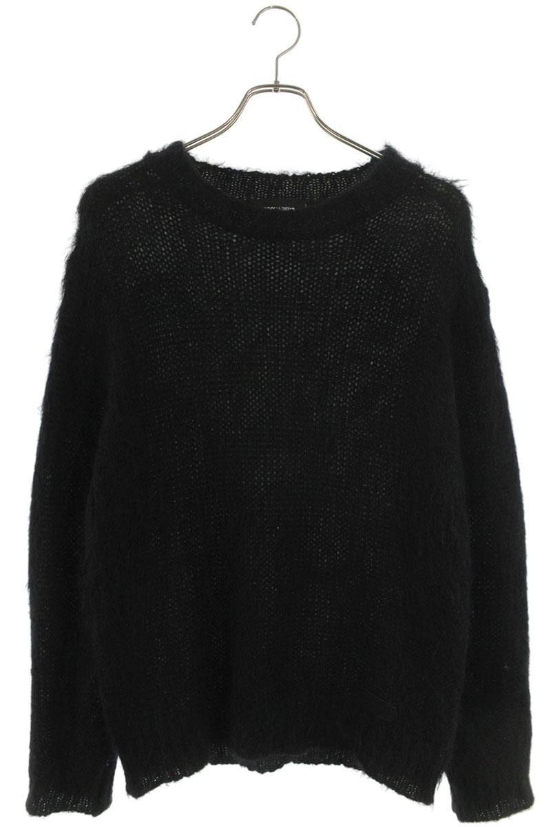 DSQUARED 23AW Mohair Blend Crewneck Knit Black Size M