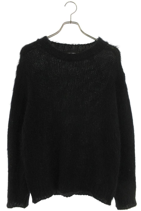 DSQUARED 23AW Mohair Blend Crewneck Knit Black Size M