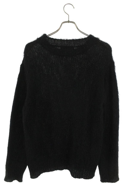 DSQUARED 23AW Mohair Blend Crewneck Knit Black Size M