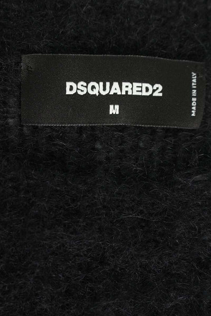 DSQUARED 23AW Mohair Blend Crewneck Knit Black Size M