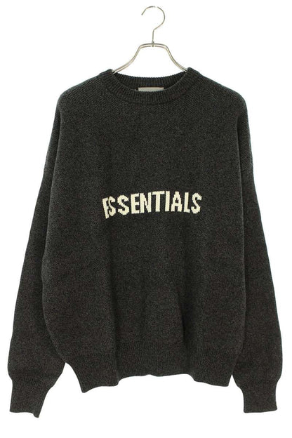 FOG ESSENTIALS Front Logo Knit Sweater Gray Size XS