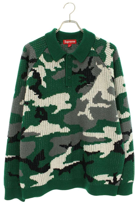 SUPREME 25AW Small Box Polo Sweater Multi Size L
