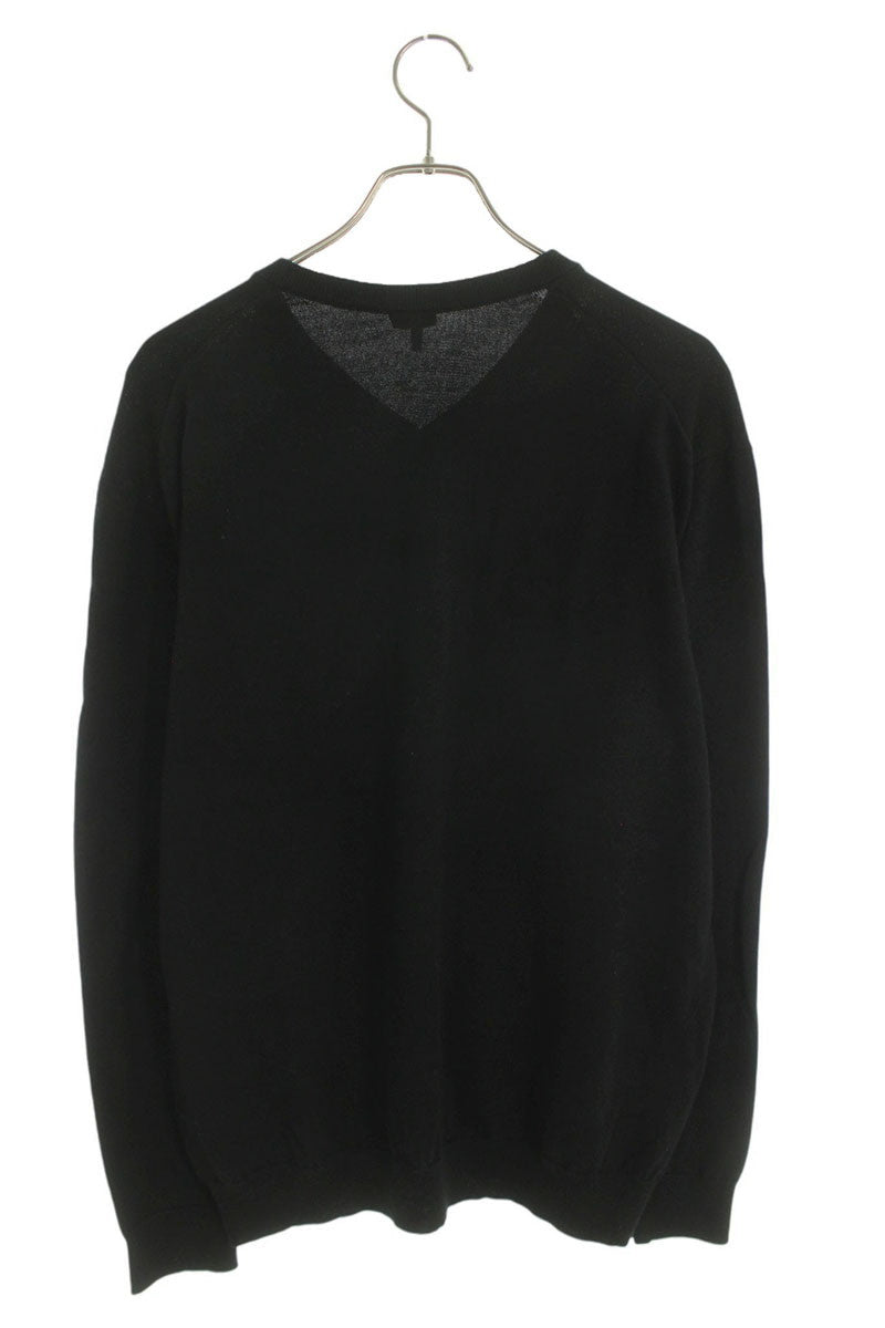 LOEWE Cashmere Blend Anagram Crewneck Knit Black Size XS
